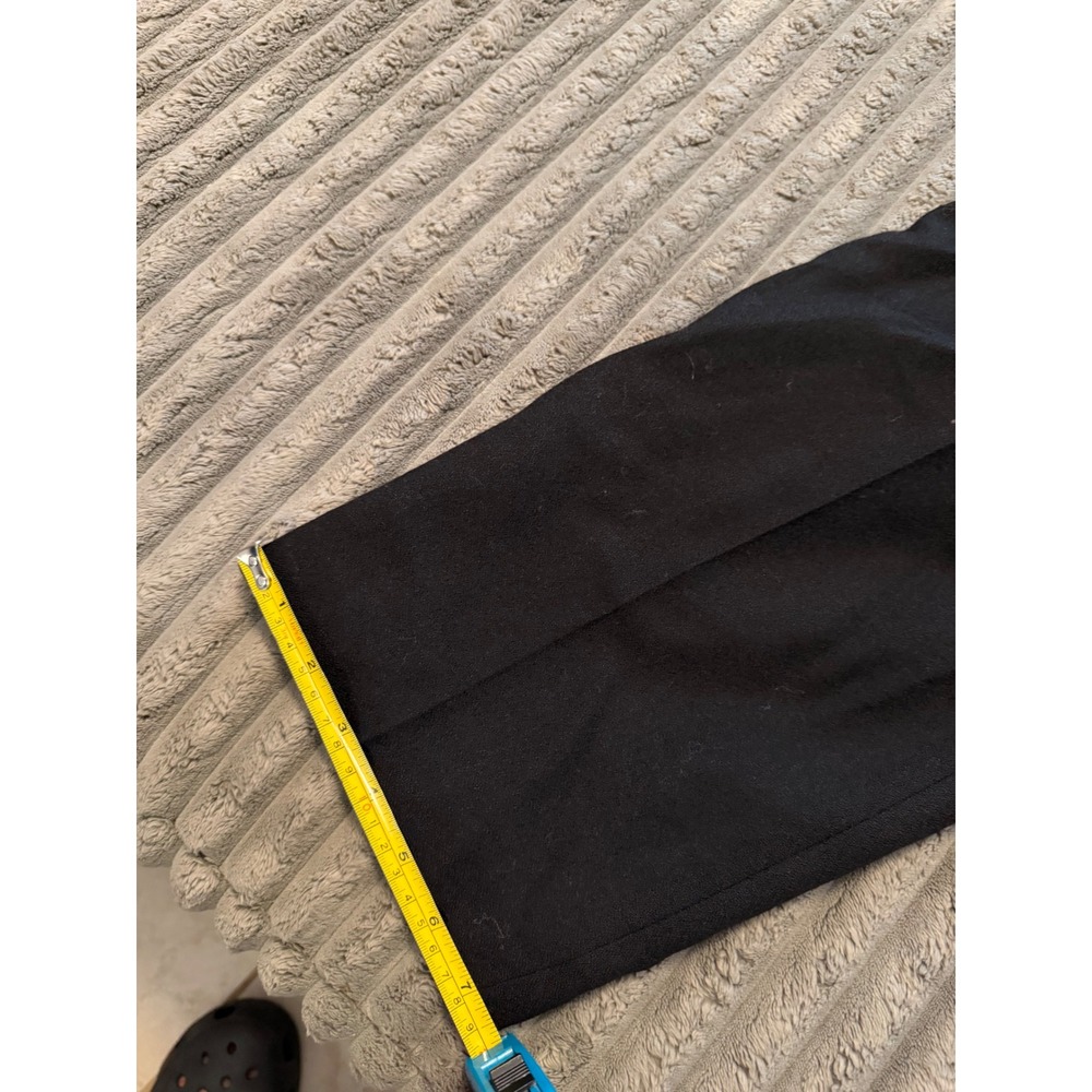 Giorgio Sant'Angelo Vintage Black 100% Pure Wool Pleated High Waist Pants 12 - Picture 8 of 9